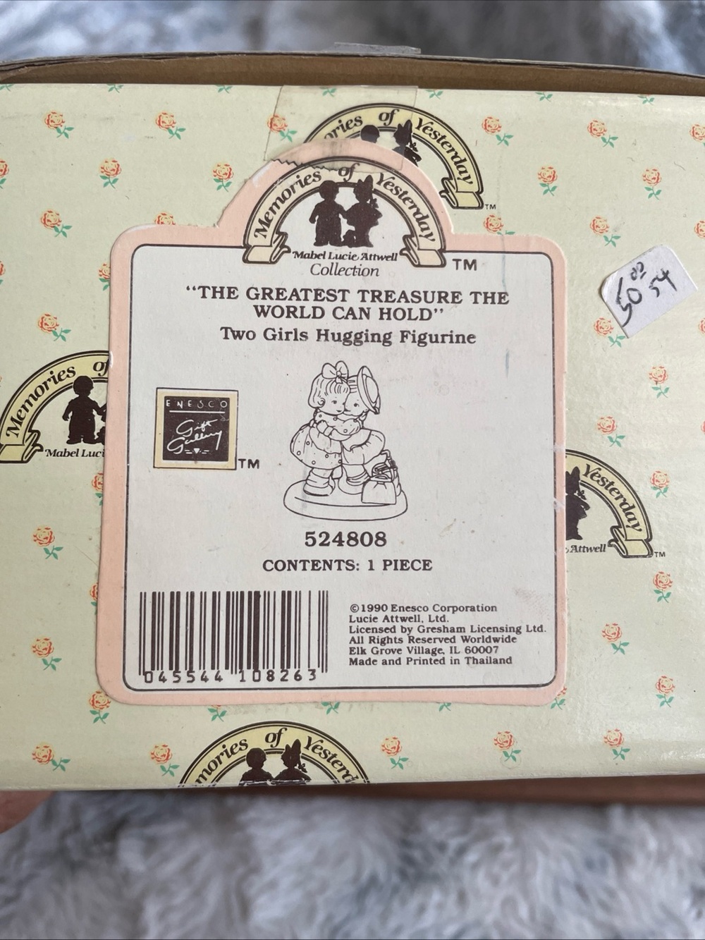 Enesco Pastel Cream, Peach & Mint Hugging Children Figurine - Picture 10 of 10